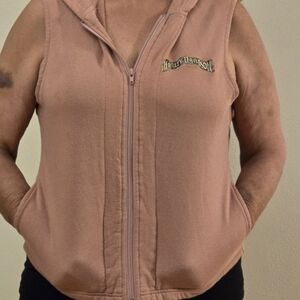 Woman's L Harley Davidson sleeveless Hoodie #104